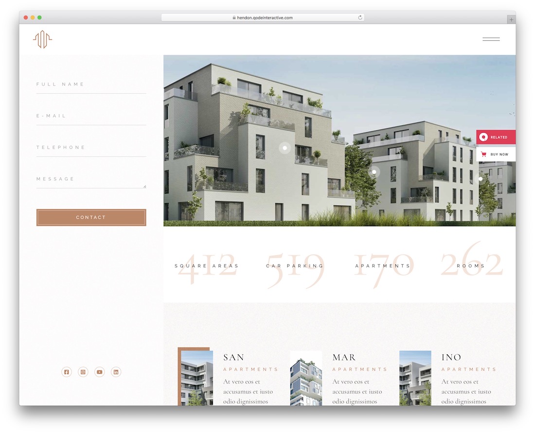 Hendon Single-Property-WordPress-Theme