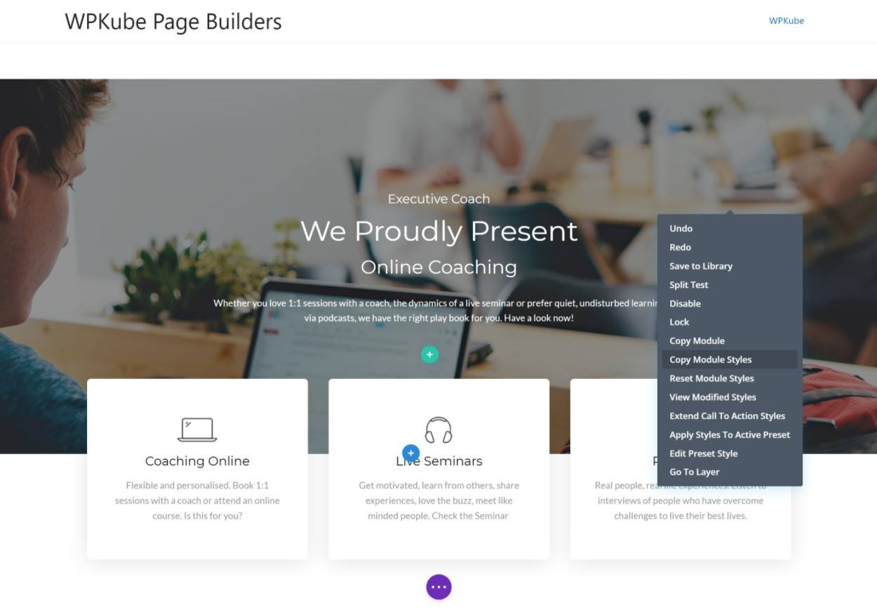 Divi Builder 界面