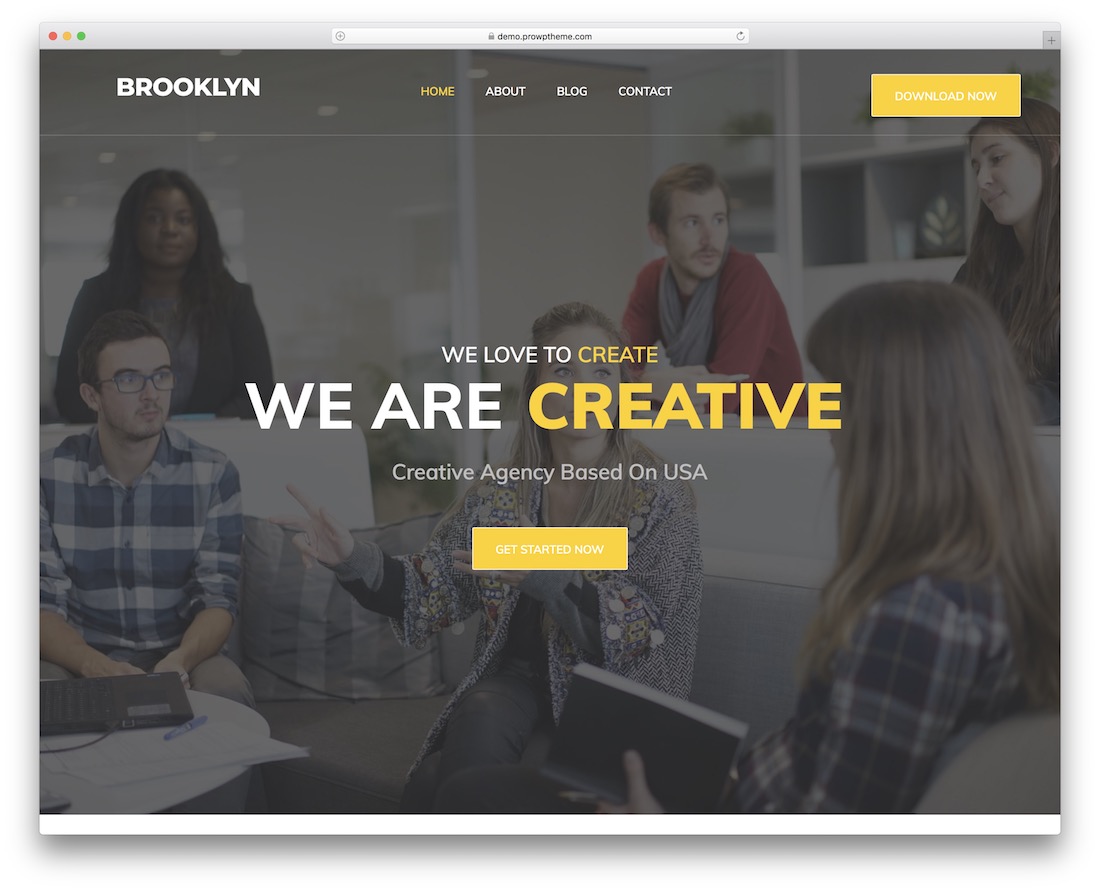 tema wordpress responsivo gratuito brooklyn lite