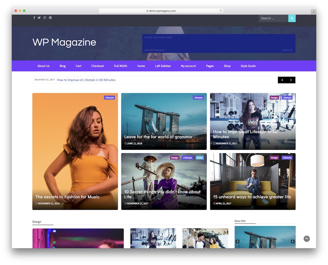 wp Magazin kostenloses WordPress-Theme