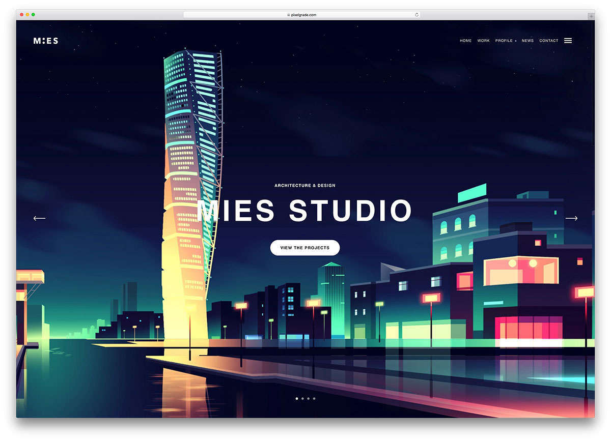 mies-creative-architect-wordpress-网站模板