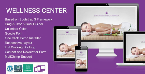 WellnessCenter 美容水疗 WordPress 主题