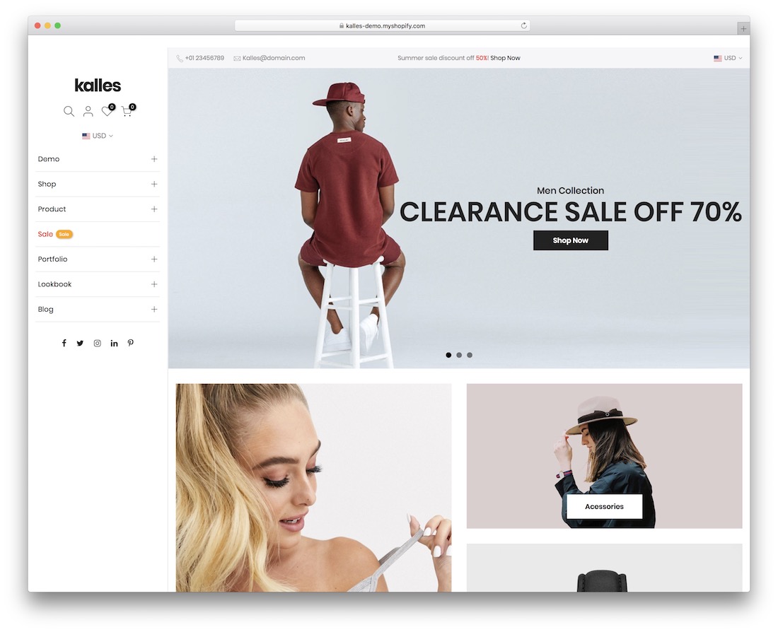 kalles shopify bootstrap tema