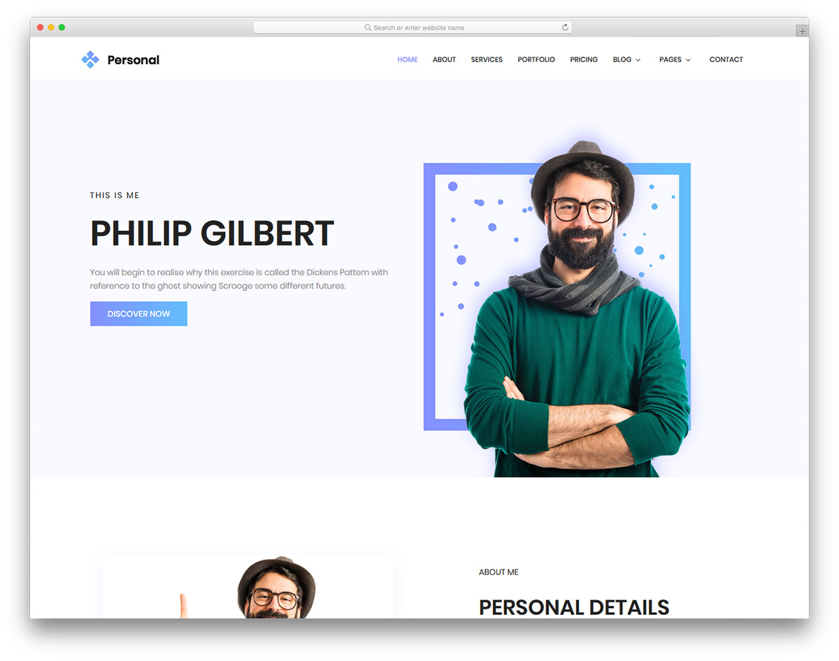 Personal Free HTML Template