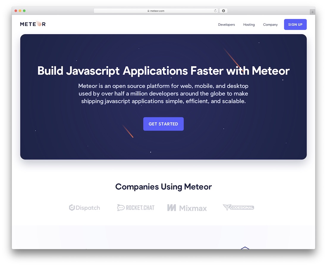 meteor javascript çerçevesi