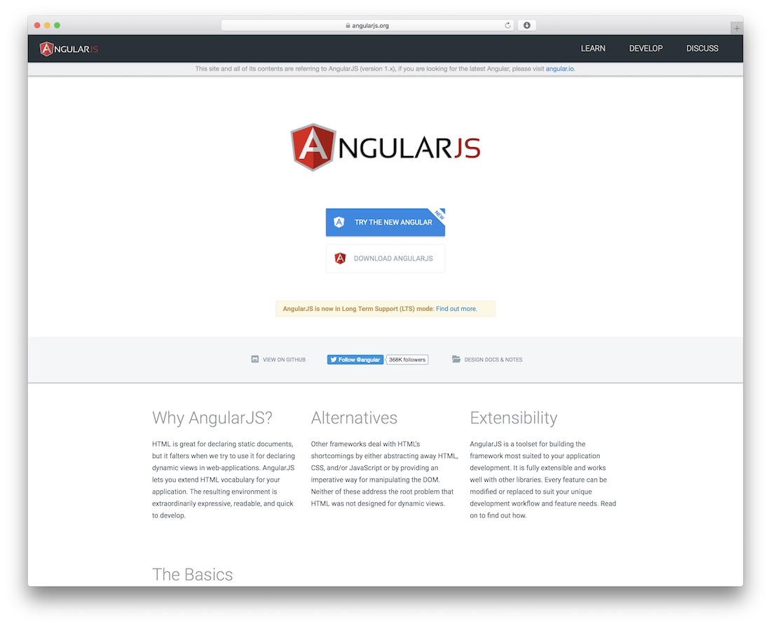 angular.js javascript çerçevesi