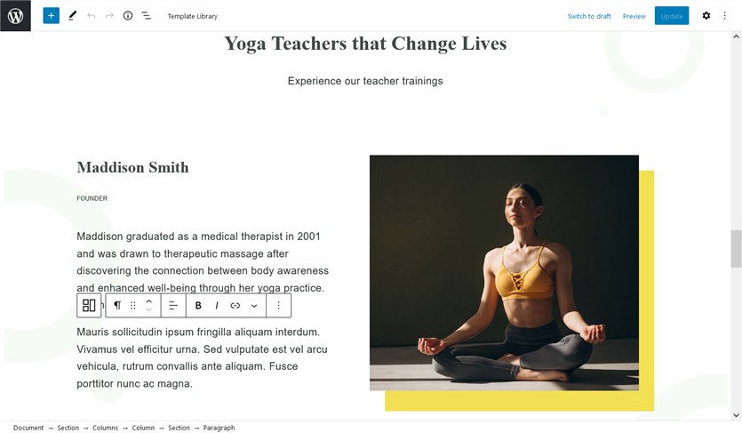 yogamo wordpress tema untuk yoga