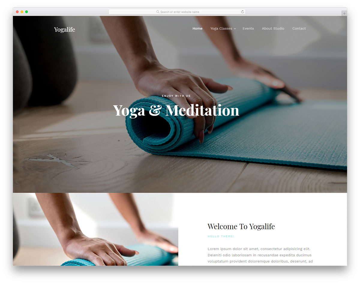 modèle CSS gratuit de yogalife