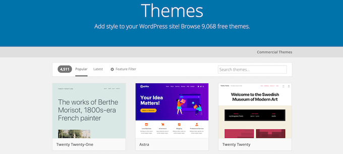 Free WordPress themes