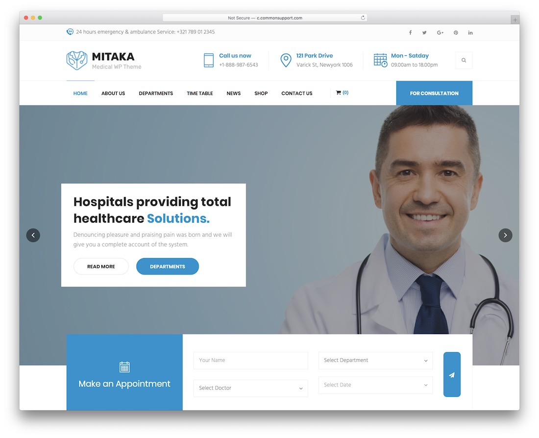 tema wordpress mitaka