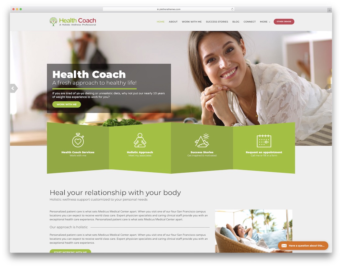 tema wordpress chiropractor fisioterapi healthflex