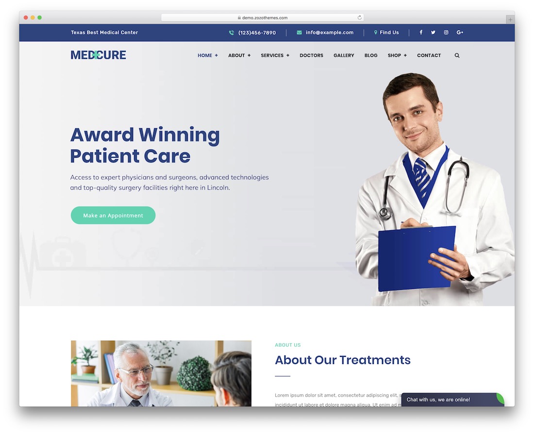 tema wordpress medcure