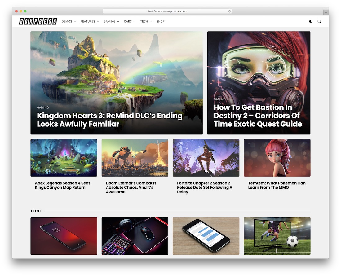 tema wordpress berita game zoxpress