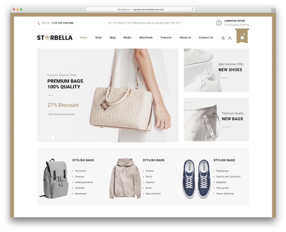 tema wordpress starbella woocommerce