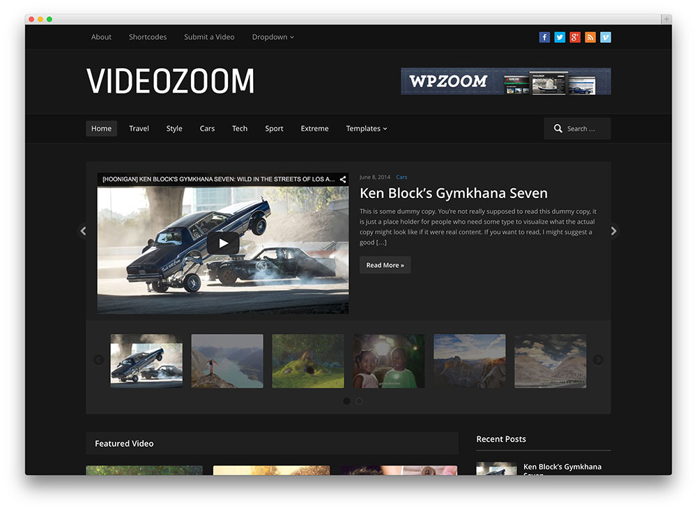 videozoom tema berbagi video populer