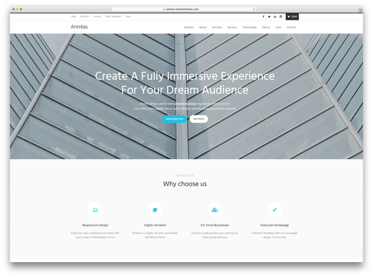 Tema WordPress bootstrap