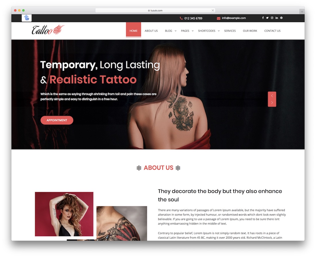 ahli tato tema wordpress bootstrap gratis