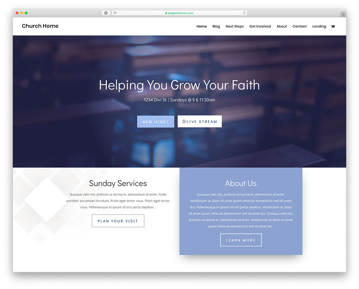 Tema WordPress Gereja