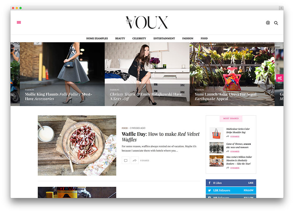 voux - tema blog mode