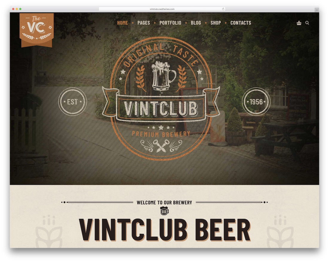 tema wordpress vintclub untuk bar pub