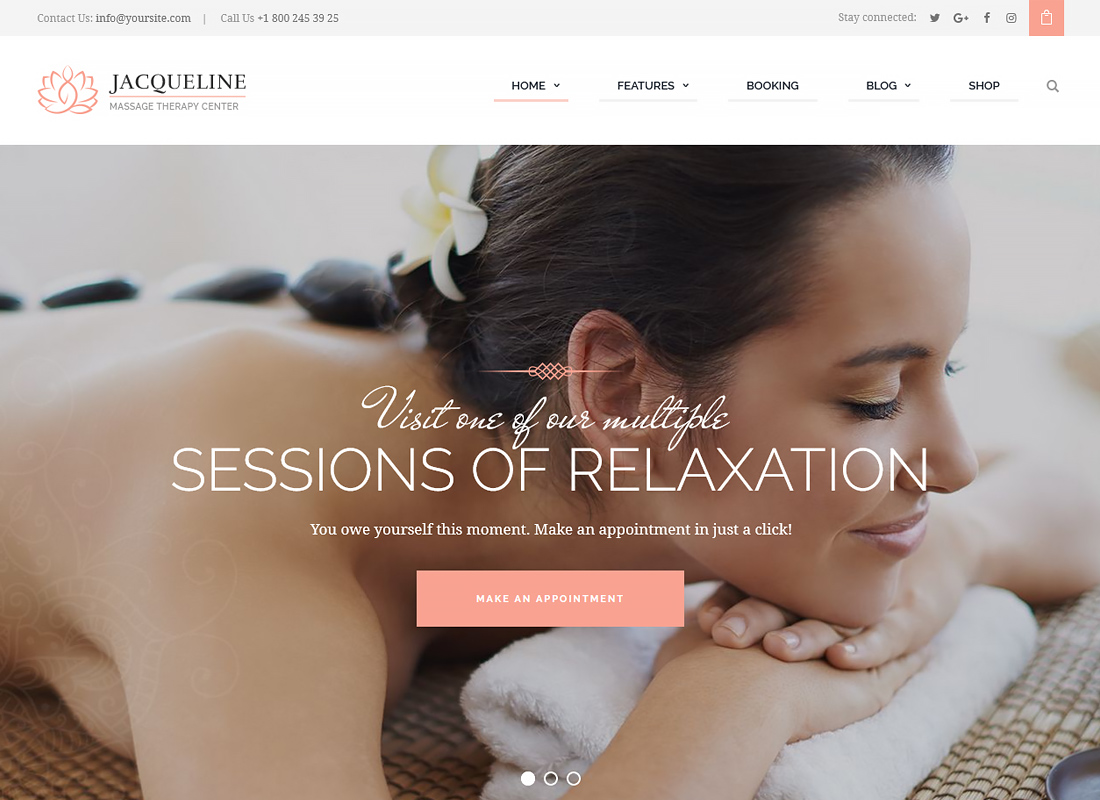 Jacqueline | Tema WordPress Spa & Salon Pijat