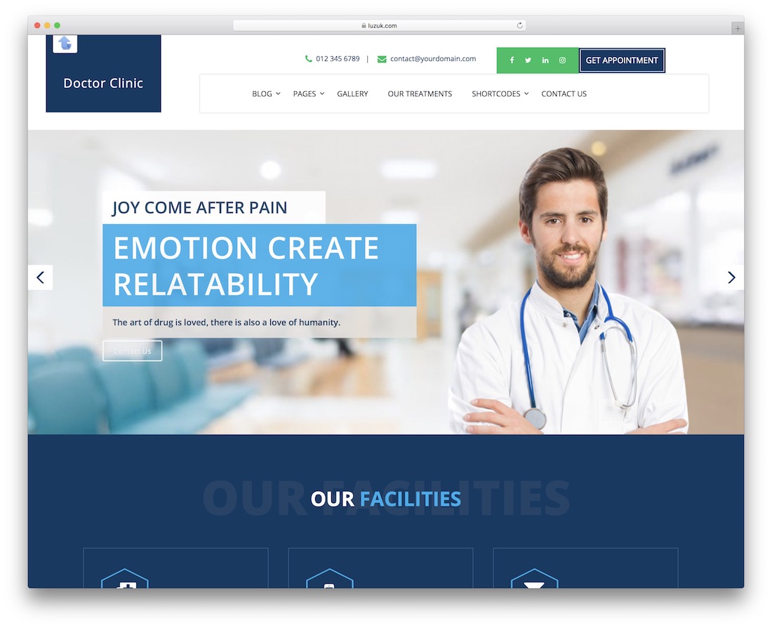 klinik dokter tema wordpress medis gratis