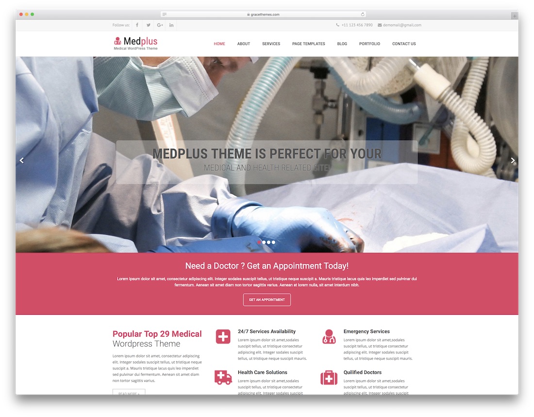 med plus tema wordpress medis gratis