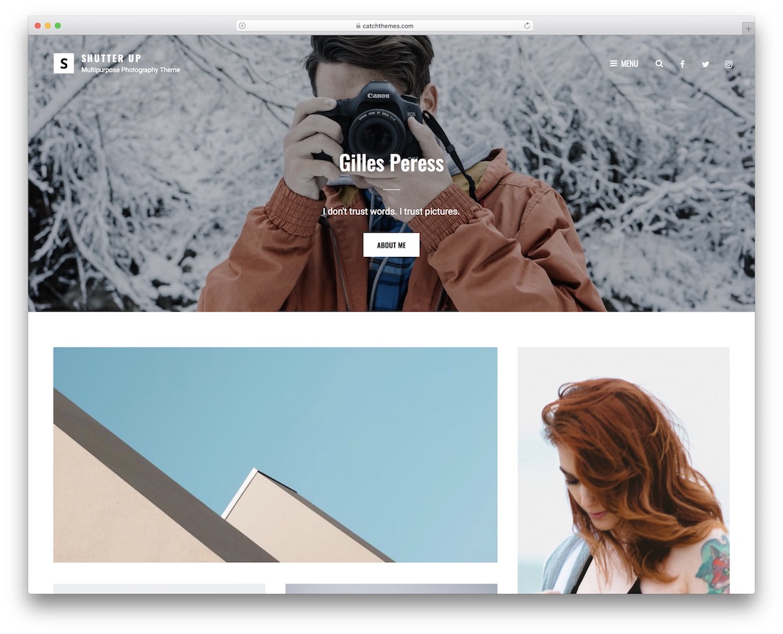 shutter up tema wordpress minimalis gratis