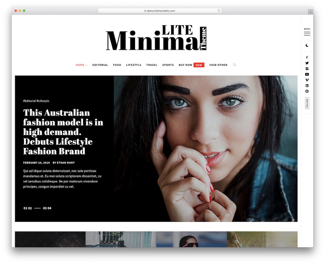 tema wordpress gratis minimal lite