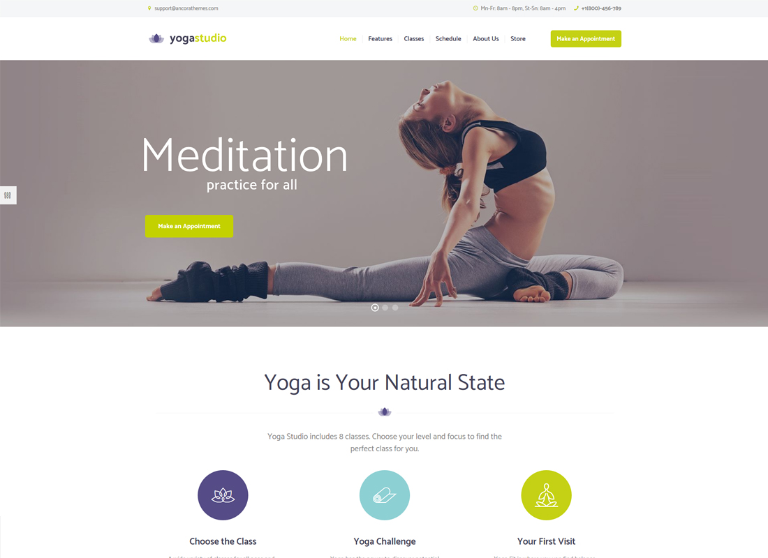 Yogastudio | Tema WordPress Yoga, Gym, dan Perawatan Kesehatan