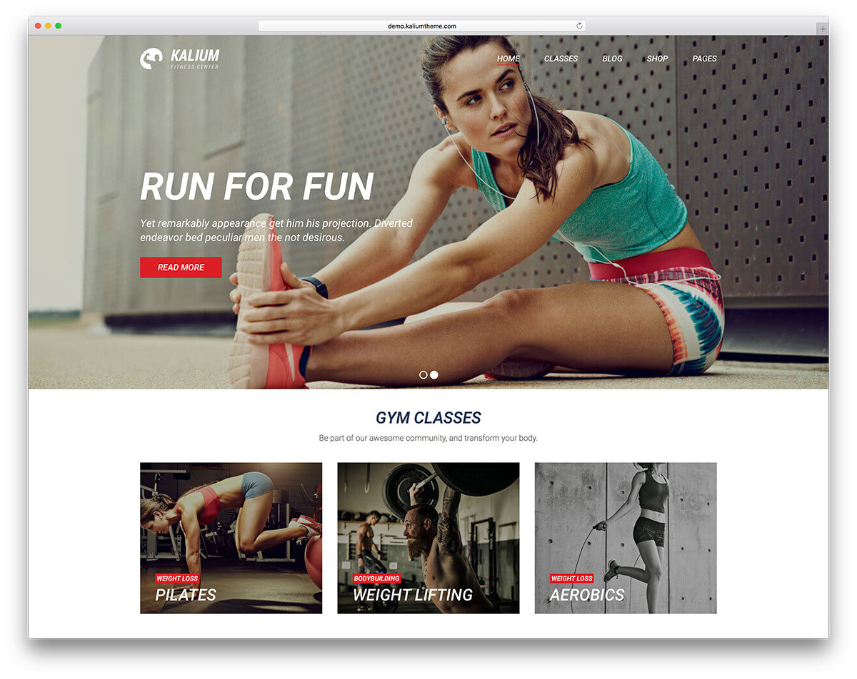 kalium-fitness-wordpress-website-tema