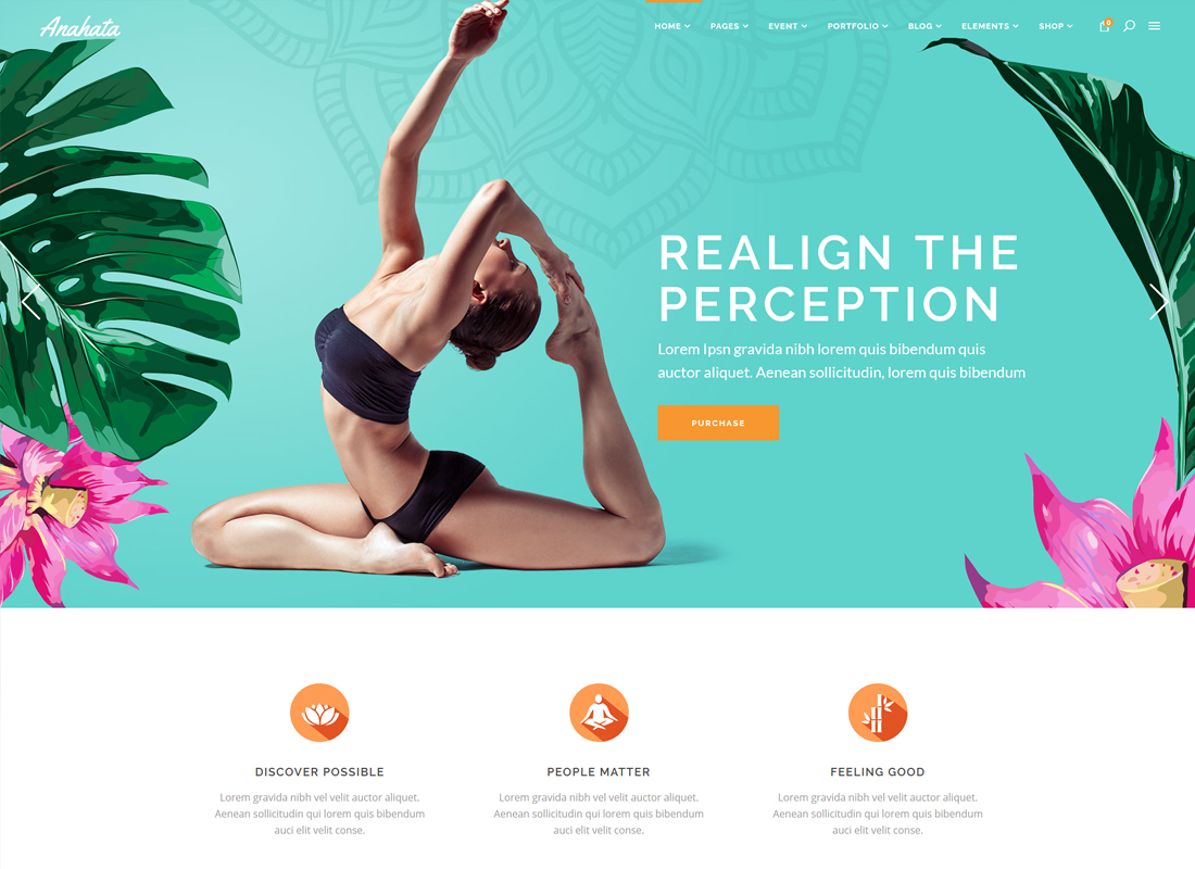 Anahata | Tema WordPress Yoga, Kebugaran, dan Gaya Hidup