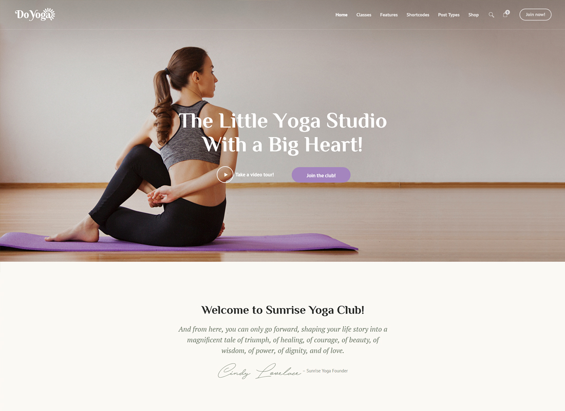 Lakukan Yoga | Tema WordPress Fitness Studio & Klub Yoga