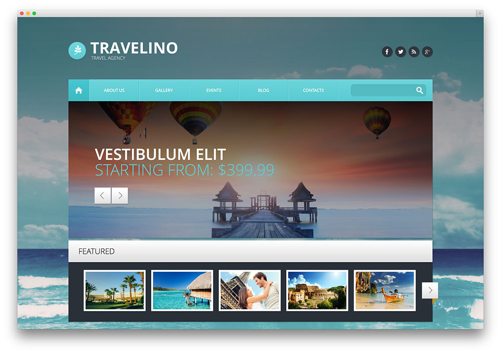 travelino - temă wordpress pentru agenție de turism