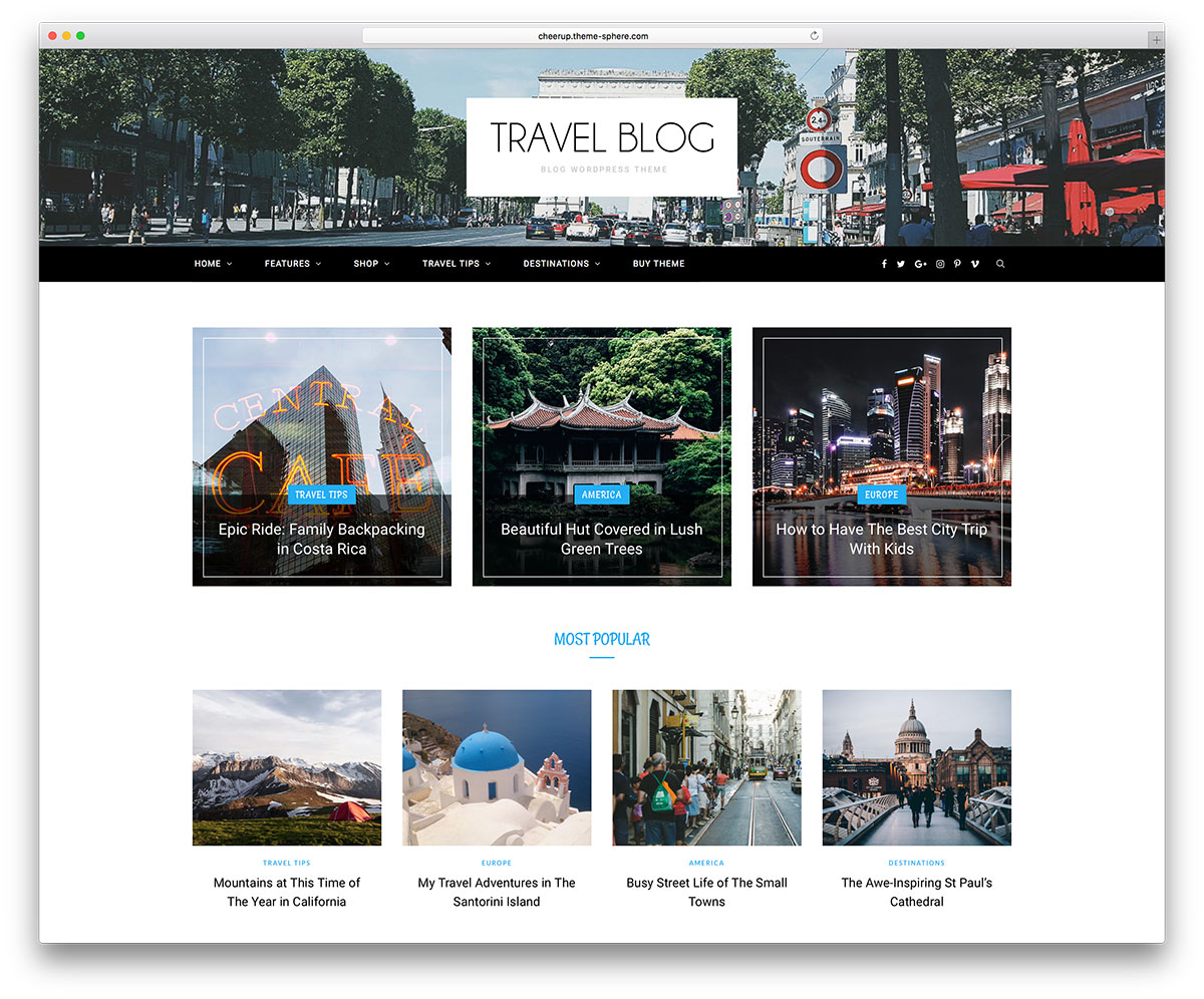 Cheerup-minimal-travel-blog-template