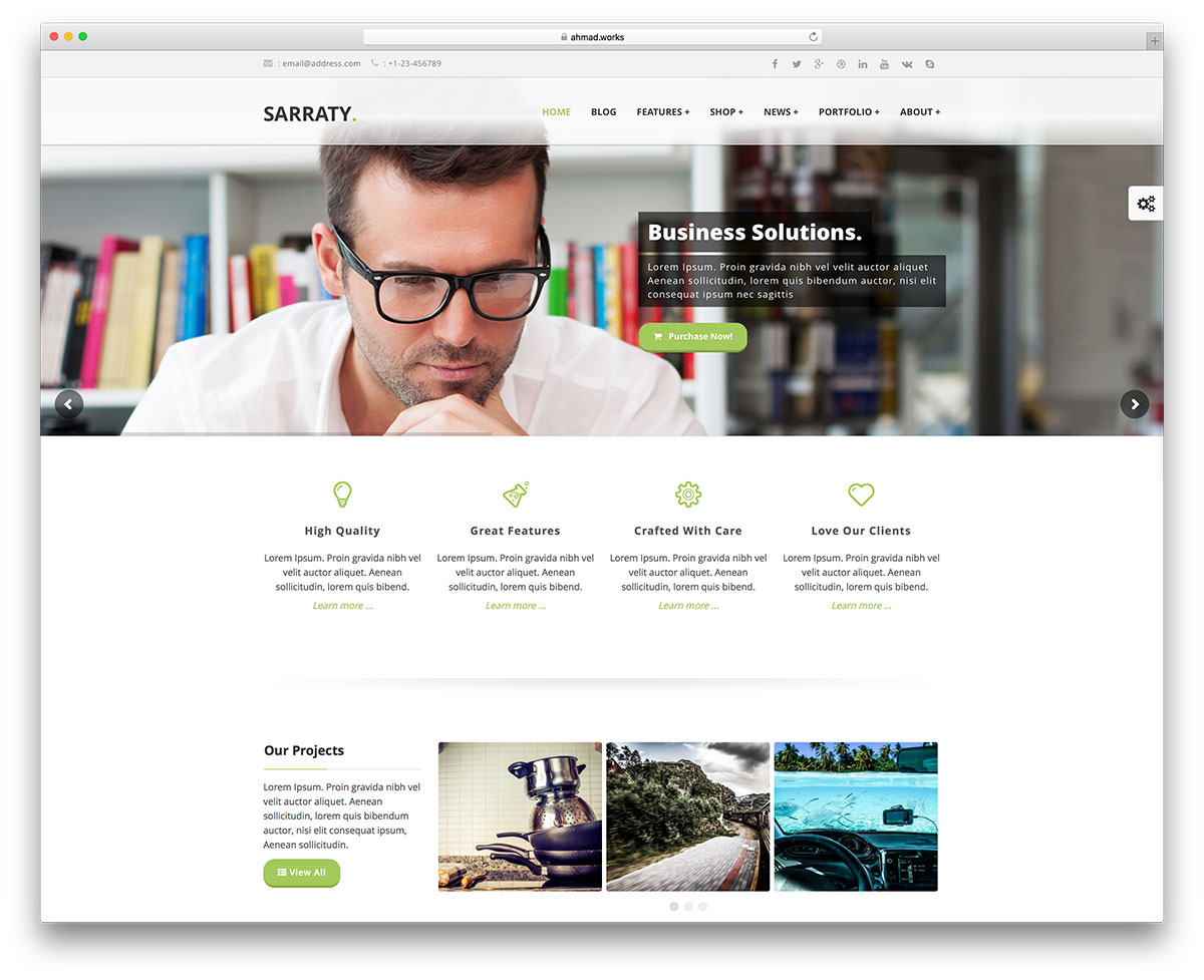 sarraty-minimal-business-wordpress-网站模板