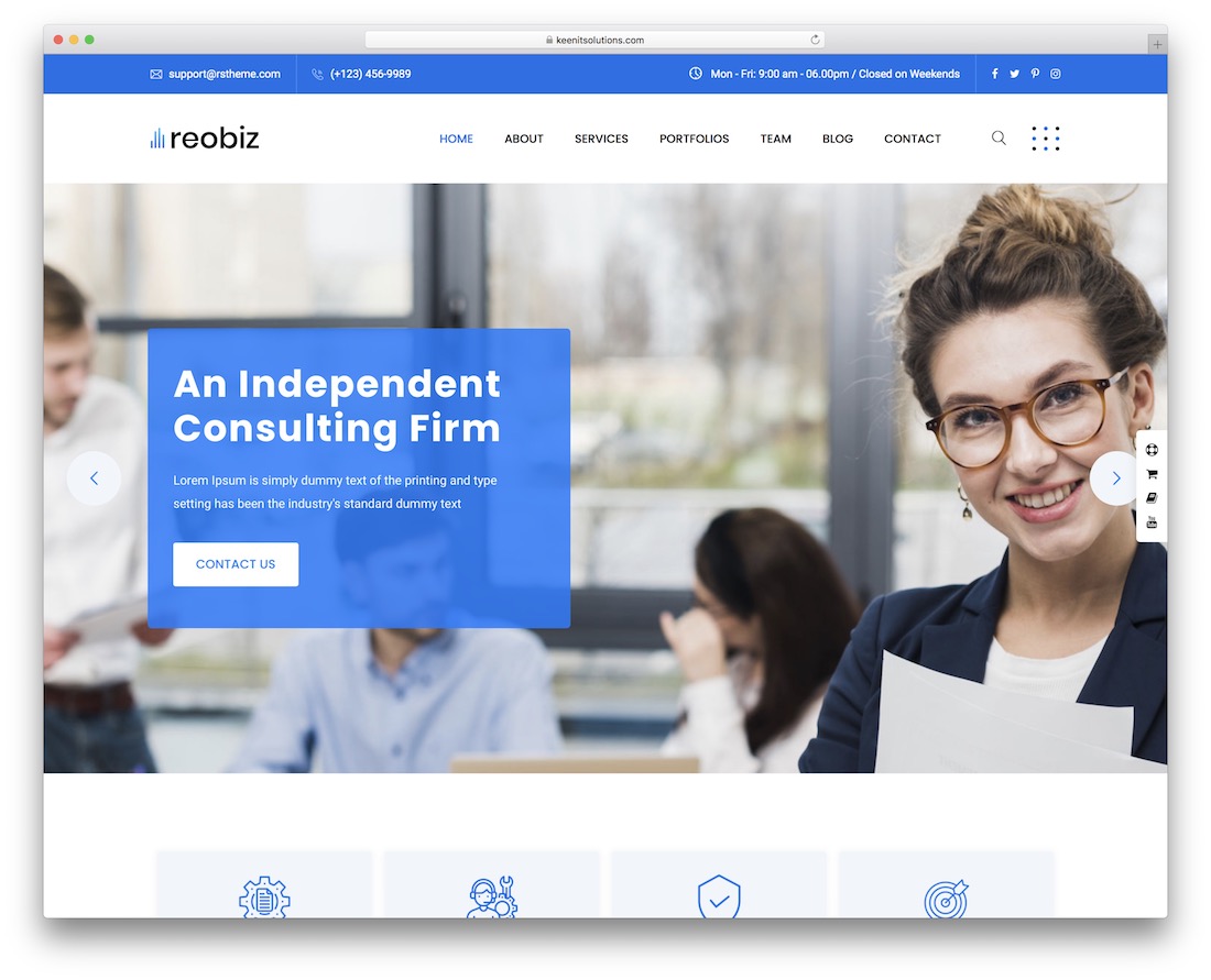 бизнес тема reobiz wordpress