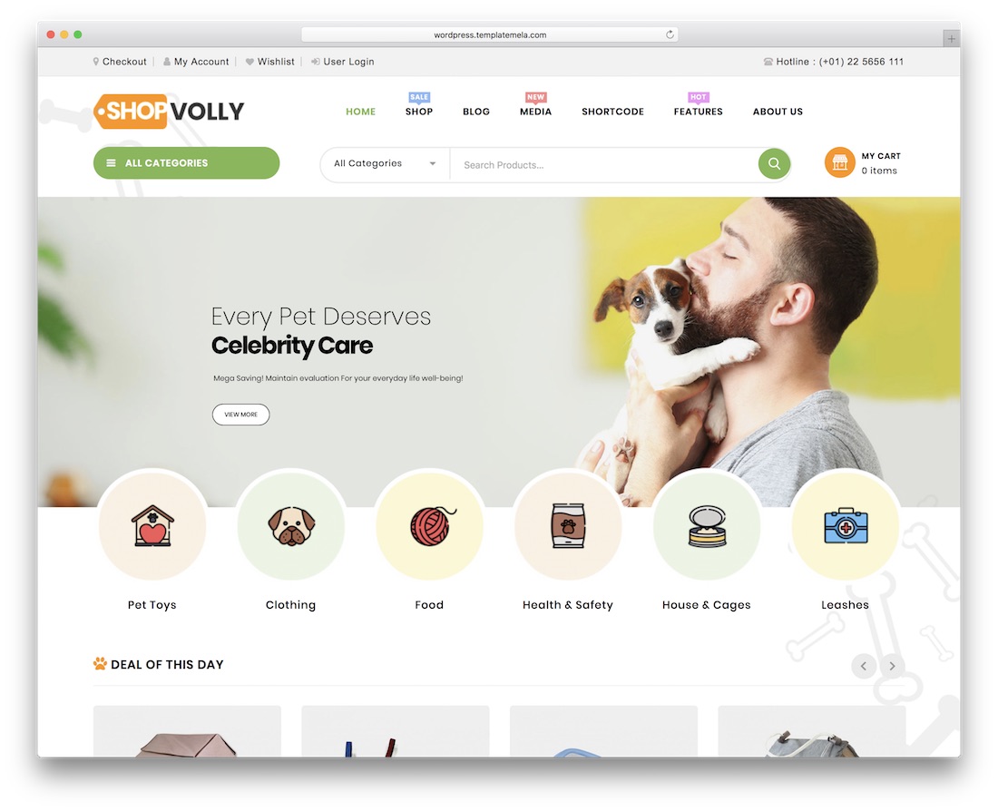 shopvolly tema de wordpress barato