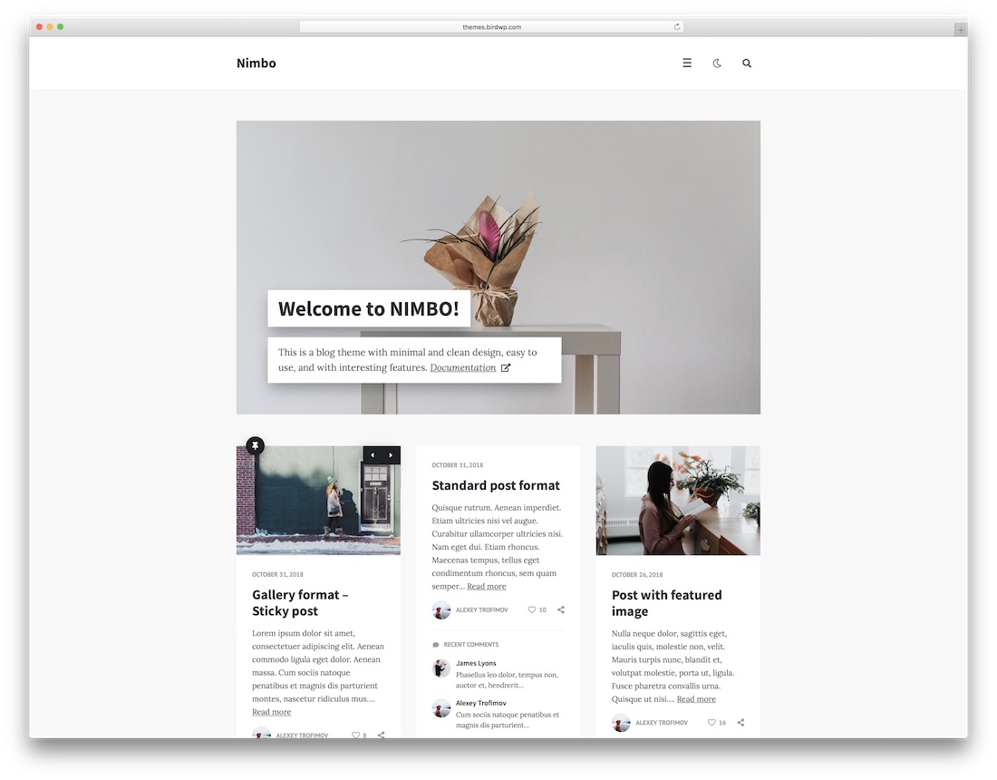 nimbo tema wordpress barato