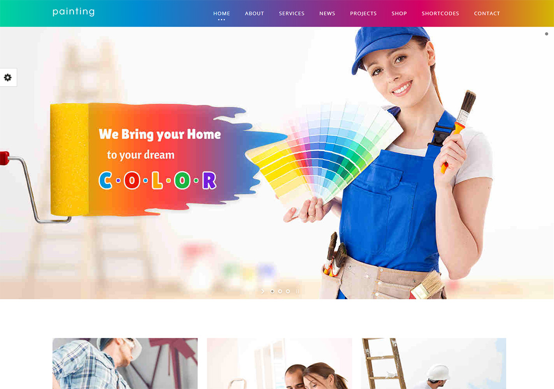 Ressamlar için Paint WordPress Temaları