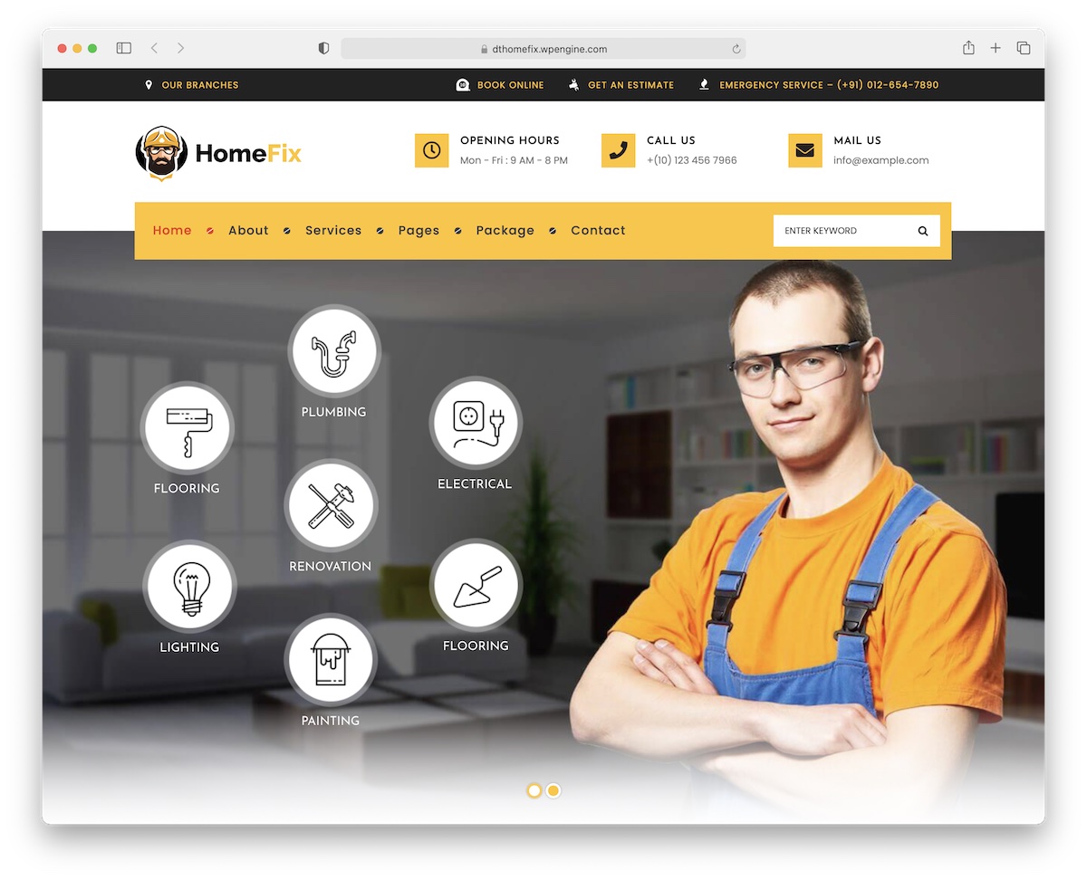 homefix boyama şirketi wordpress teması.