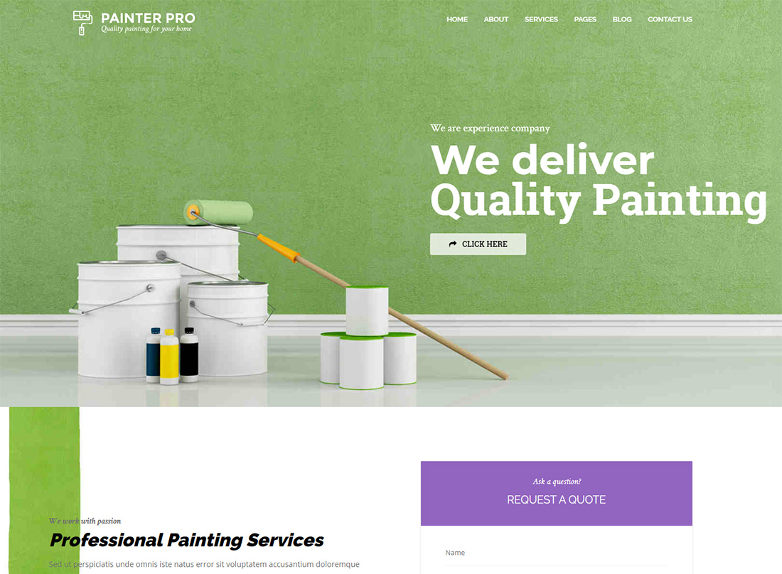 Handyman WordPress-Themes für Maler