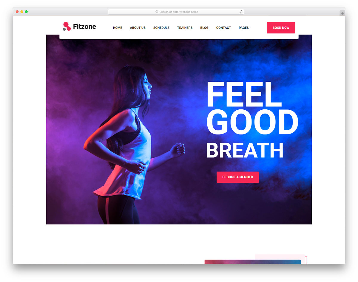 template gratis fitzone