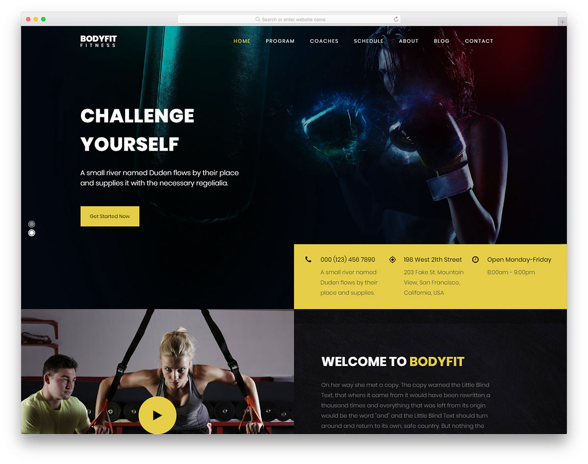 bodyfit ฟรี template