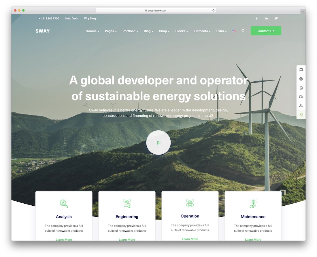 wiegen alternative energie WordPress-Theme