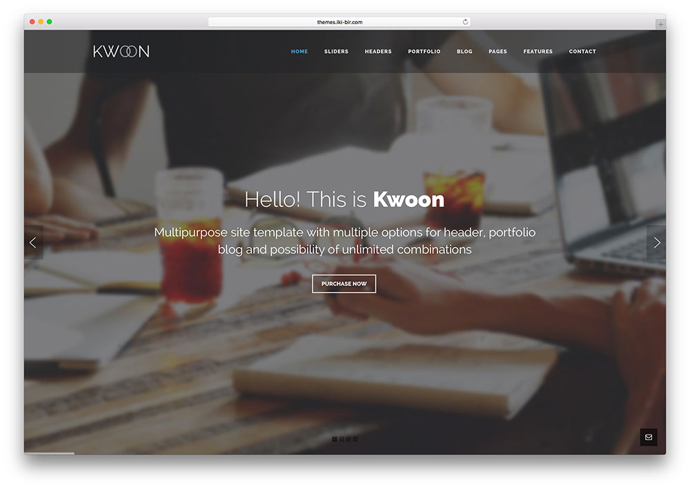 kwoon-multiuso-business-bootstrap-modello di sito web