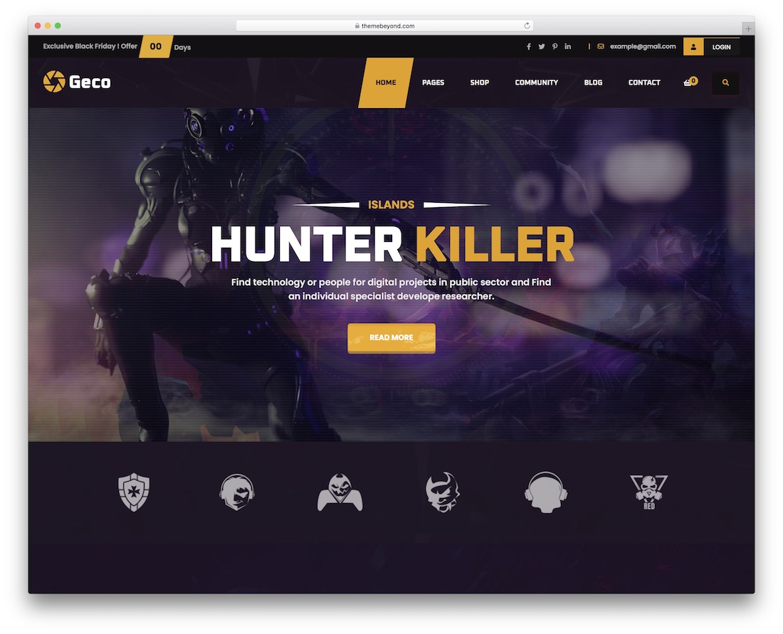 geco esports WordPress-Theme