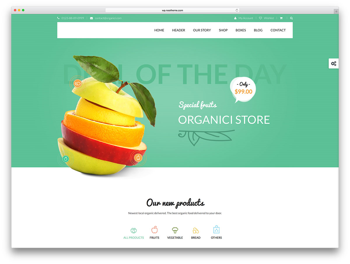 organici-magazin-de-alimente-bio-tema-wordpress