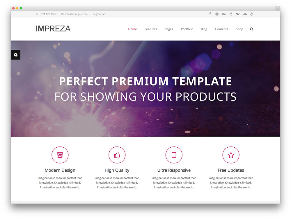 impreza Mehrzweck-WordPress-Theme