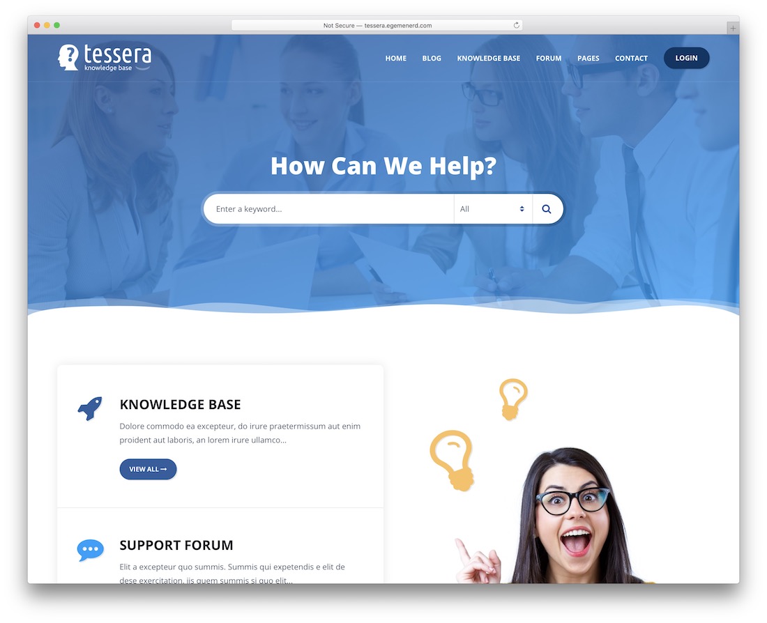 Tessera wordpress motyw